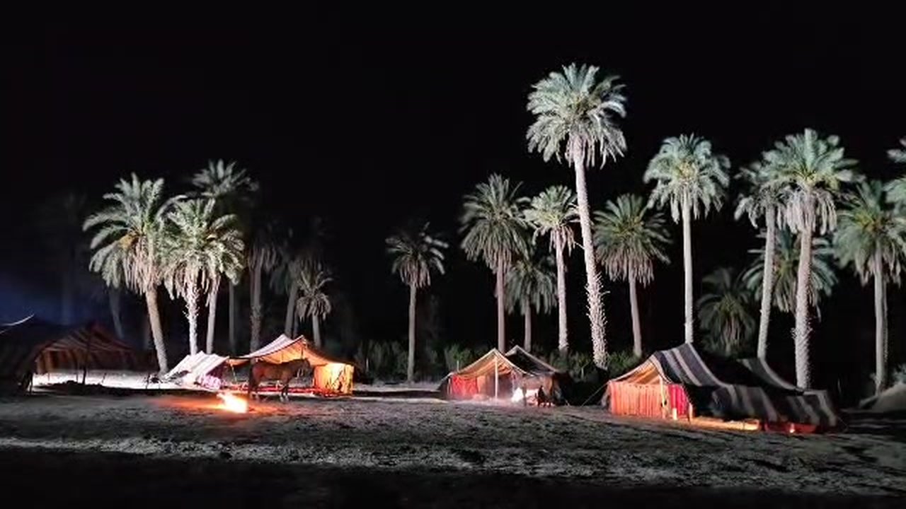 Campement de nuit